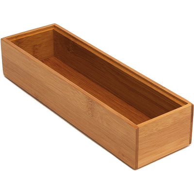 Lipper International 3 x 9-Inch Wood Stacking Drawer Organizer Box, Pair of 2