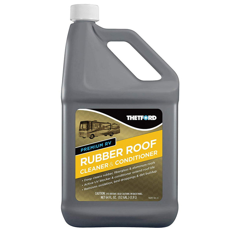 Thetford 96016 Premium RV Rubber Roof Cleaner, Non Toxic, Non Abrasive, 64 Ounce