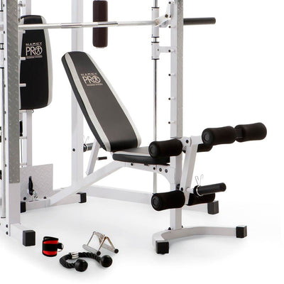 Marcy 5276 Combo Smith Heavy-Duty Total Body Strength Home Gym Machine(Open Box)