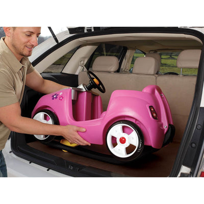 Step2 Toddler Children Whisper Ride On II Cruiser Car Buggy Push Pull Toy, Pink
