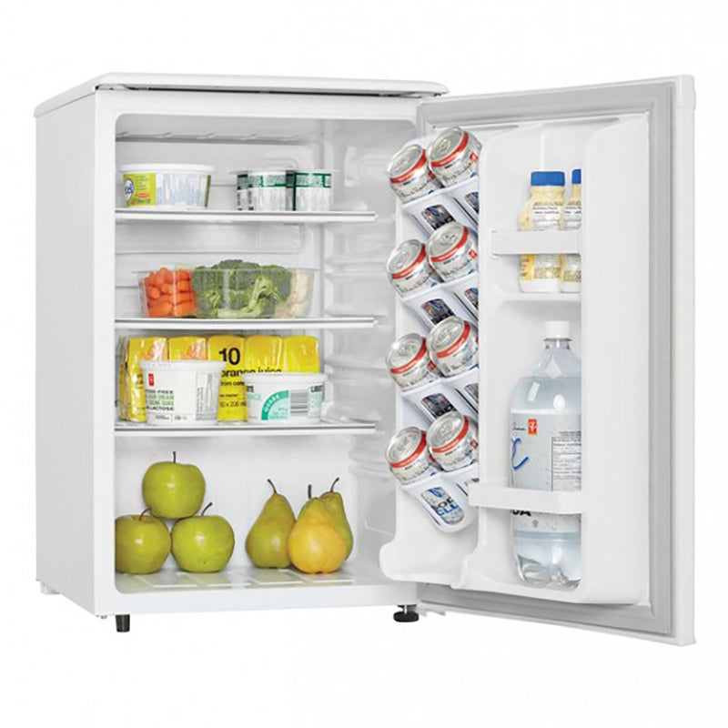 Danby 2.6 Cubic Feet Compact Dorm Sized Beverage Small Mini Refrigerator, White - VMInnovations