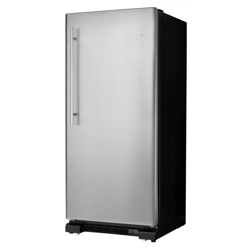 Danby Designer 17 Cu. Ft. Apartment Basement Sized Refrigerator, Stainless Steel
