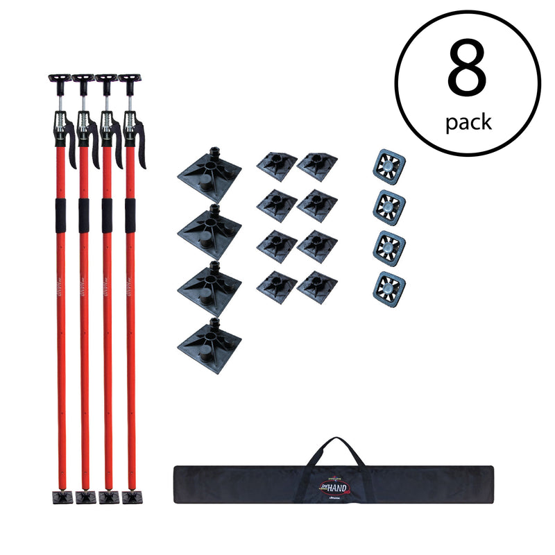 FastCap 3rd Hand HD Contractor Pack with 4 Support Lifts and Travel Bag (8 Pack)