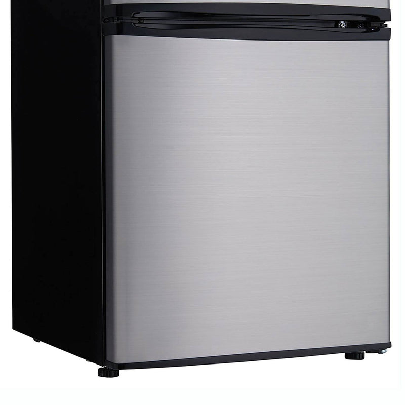 Danby 3.2 Cubic Feet 2 Total Capacity Compact Refrigerator in Spotless Steel