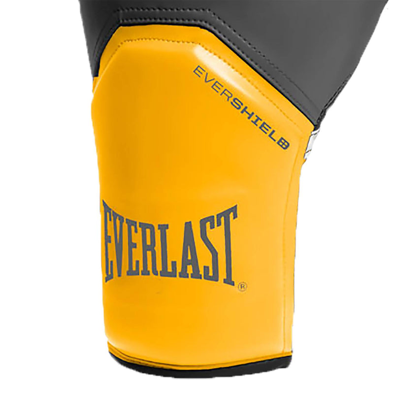 Everlast 16 Oz Pro Style Elite Cardio Kickboxing Training Gloves, Grey & Orange