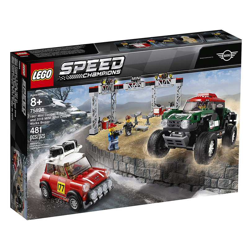 LEGO 6251797 Speed Champions 1967 Mini Cooper and 2018 John Cooper Works Buggy