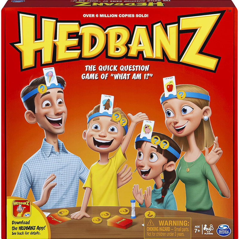 Spin Master Games HedBanz Family Friendly Quick Question Guessing Board Game