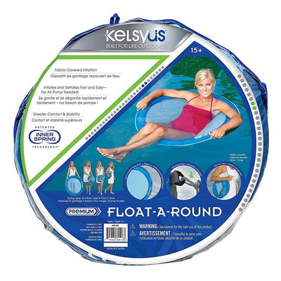 SwimWays Float A Round Adult Swimming Pool Floating Chair up to 250 lbs (4 Pack)