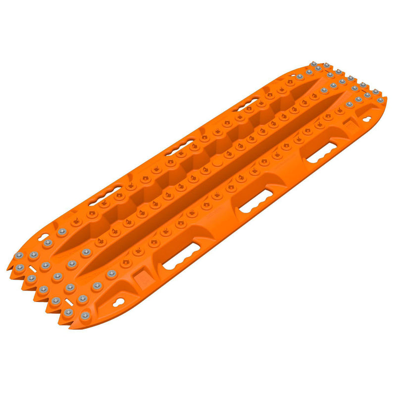 ActionTrax AT20 Pair of Self Recovery Track System with Metal Teeth, Orange