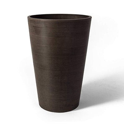 Algreen Valencia Natural 16.75" by 24" Tall Inside/Outside Planter Pot, Brown