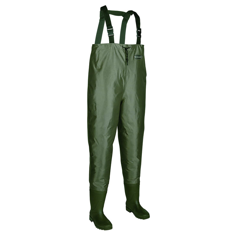 Allen Company 11860 Brule Green Bootfoot Nylon Fishing Chest Waders, Size 10
