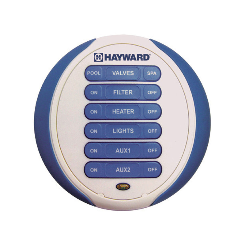 Hayward AQL2-SS-RF Compact 6 Function Wireless Hot Tub Spa LED Remote Control