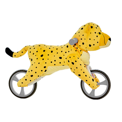 Wonder&Wise Kids Animal Plush Toddler Training Balance Bike Ride On Toy, Cheetah