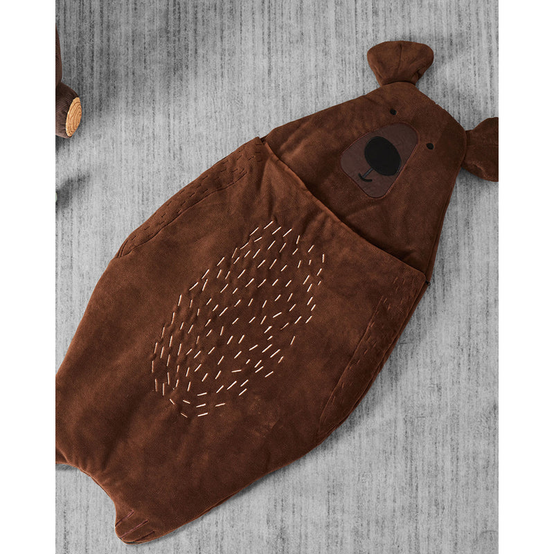 Wonder&Wise Kids Unisex Cute Cozy Animal Brown Bear Sleeping Bag for Ages 3 & Up