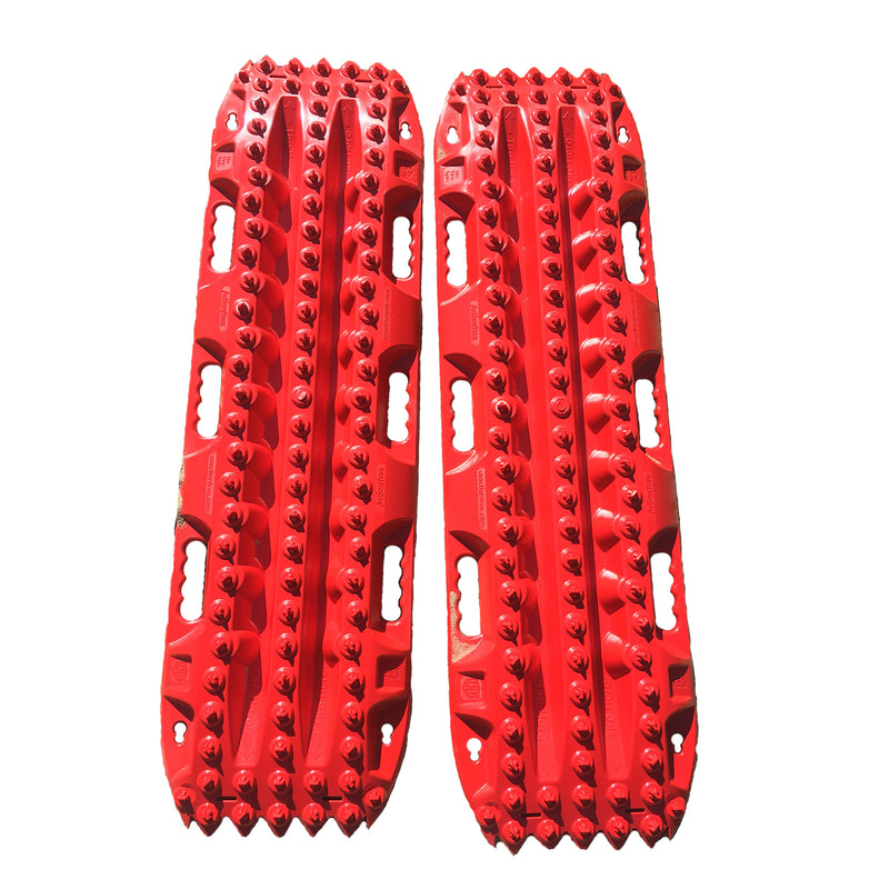ActionTrax Nylon Traction Boards Overlanding Gear for Vehicle Recovery, Red