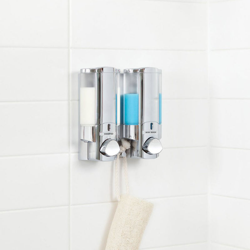 Better Living 2 Chamber Shower Dispenser for Shampoo and Bodywash (6 Pack)