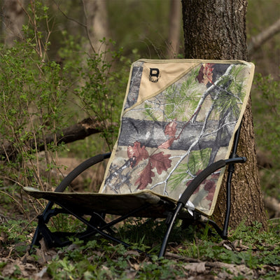 Barronett Blinds Ground Gobbler Portable Folding Hunting Chair Seat w/ Bag, Camo