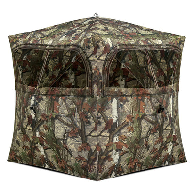 Barronett Blinds Grounder 250 Hub Hunting Pop Up Tent with Zippers, Multicolor