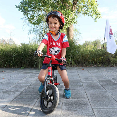 Joystar Marcher No Pedal 12" Age 1.5 to 5 Kid Toddler Training Balance Bike, Red