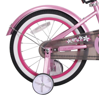 Joystar Beach Cruiser 12 Inch Girls Toddler Bicycle with Training Wheels, Pink