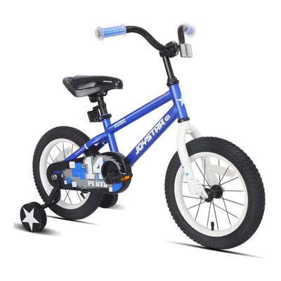 Joystar Pluto 12 Inch Ages 2 to 4 Kids Boys Bike with Training Wheels, Blue