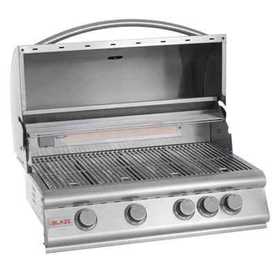 Blaze Grills 32" Outdoor Built-In 4-Burner Natural Gas Grill w/ Rear Infrared