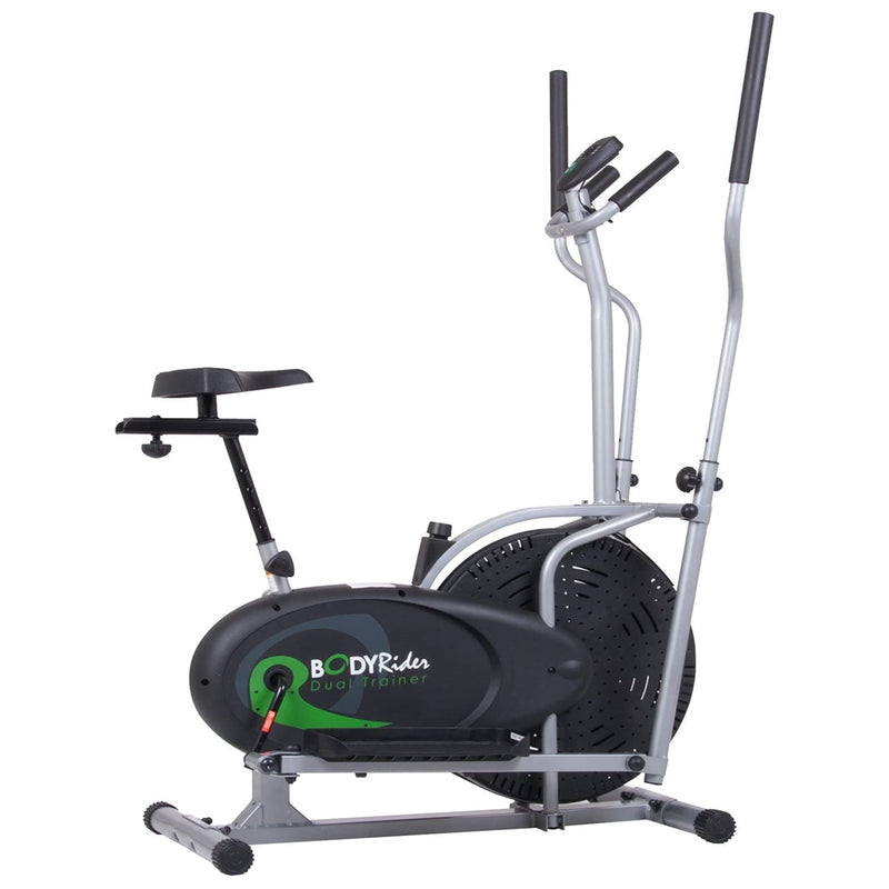 Body Flex Sports Body Rider Stationary 2 In 1 Elliptical & Bike Trainer Machine