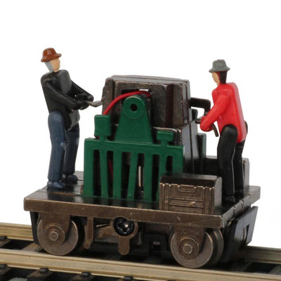 Bachman Trains 46223 HO Scale Gandy Dancer Operating Hand Car, Assorted Colors