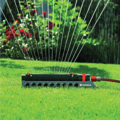Gardena Aquazoom 2700 Sq Ft Oscillating Garden Lawn Water Sprinkler (2 Pack)