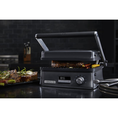 Calphalon Even Sear Stainless Steel Multi Functional Indoor Home Electric Grill