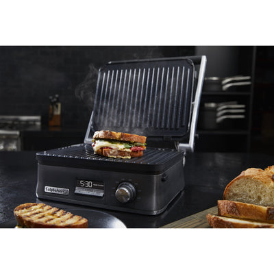 Calphalon Even Sear Stainless Steel Multi Functional Indoor Home Electric Grill