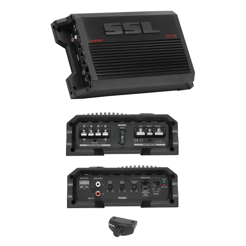 SOUNDSTORM 1200 Watt 2 Channel Full Range Car Audio Subwoofer Amplifier Device