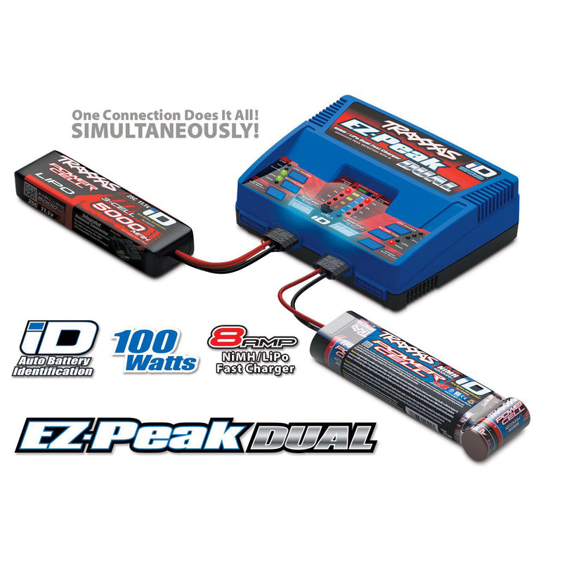 Traxxas 2972 EZ-Peak Dual 100W NiMH/LiPo Battery Changer with ID System