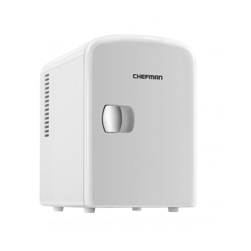 Chefman Plastic 4 Liter Portable Personal Mini Refrigerator and Warmer, White