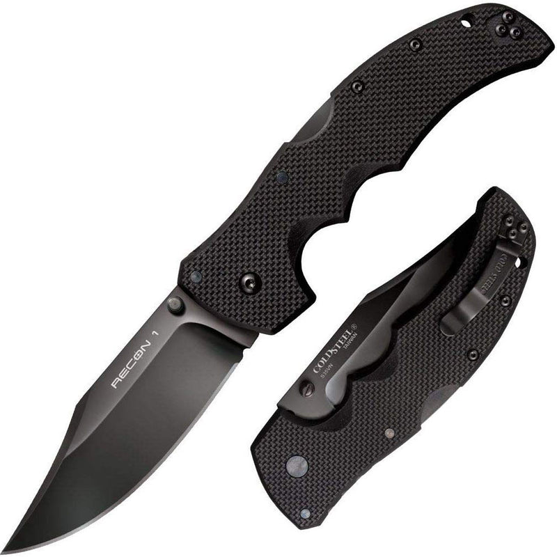 Cold Steel 27BC 4" Recon 1 Clip Point Plain Edge Tactical Folding Pocket Knife