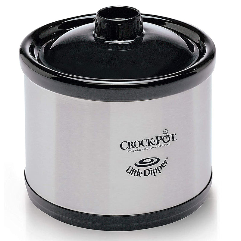 Crock-Pot 7 Quart Programmable Food Slow Cooker with Single Little Dipper Warmer