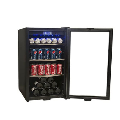 Danby DBC039A1BDB 4.3 Cu Ft 124 Can Capacity Beverage Mini Refrigerator Center