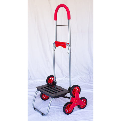 dbest products DBEST-01-569 Stair Climber Wagon Foldable Cart Trolley Dolly, Red
