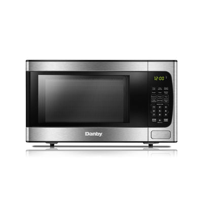 Danby DBMW0924BBS 900 Watt 0.9 Cubic Feet Countertop Kitchen Microwave, Silver