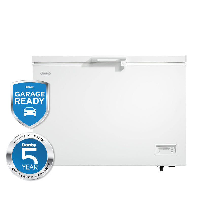Danby 11 Cu Ft Large Garage Ready Freestanding Freezer Storage Chest, White