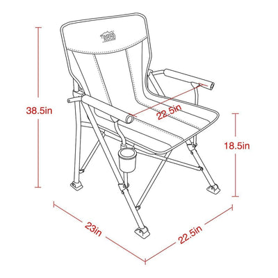 Timber Ridge Outdoor Portable Folding Tailgate Beach Camping Lounge Chair, Camo