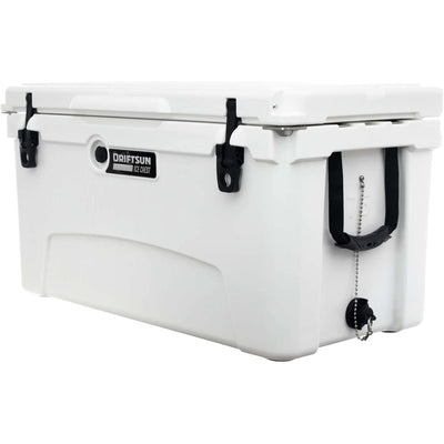 Driftsun 75 Quart Heavy Duty Portable Insulated Rotomolded Cooler, White