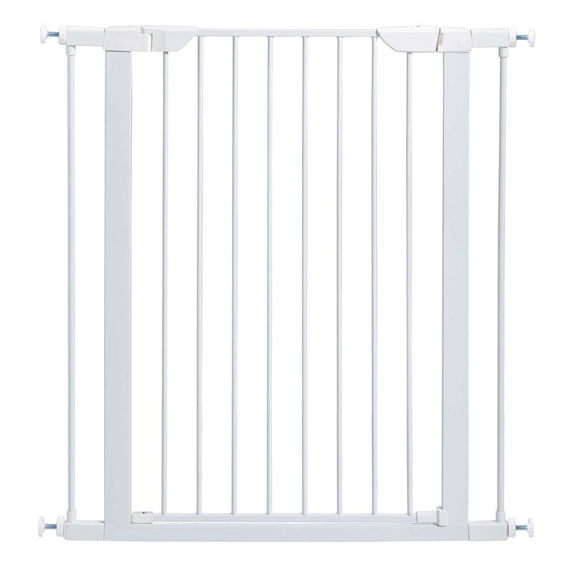 MidWest Homes for Pets 29-Inch Tall Steel Pet Gate w/ Spring-Loaded Latch, White