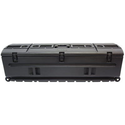 DU-HA 70103 Plastic Rolling Truck Bed SUV Trunk Gun Rack Tool Storage Box, Black