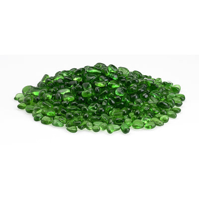 American Fireglass 1/4-Inch Fireplace and Fire Pit Eco Beads, 10LB, Jade Green