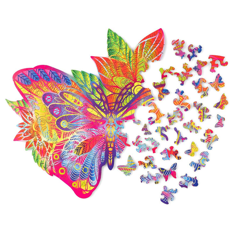 Wood Trick Jewel Butterfly 170 Pieces Wooden Jigsaw Puzzle for Kids and Adults