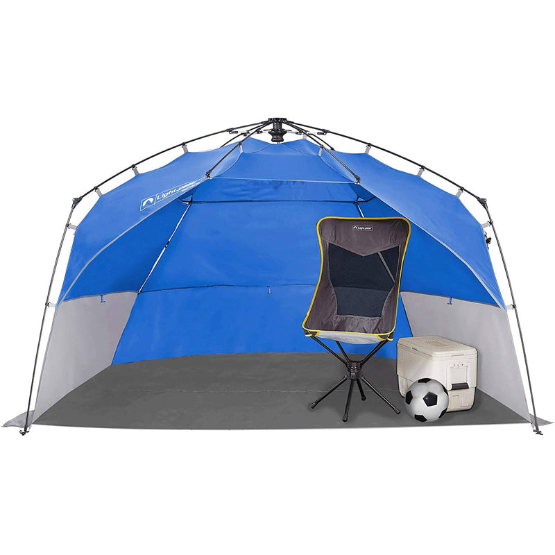 Lightspeed Outdoor Pop Up 4 Person Family Sport Shelter with 360 View, Blue