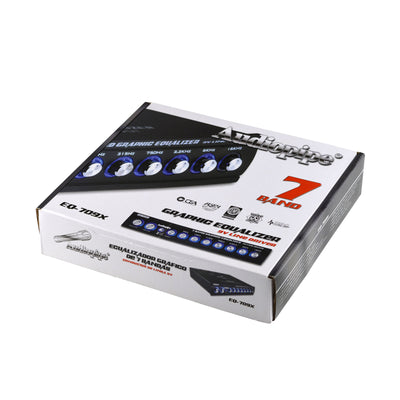 Audiopipe EQ-709X 7 Band 9 Volt Half DIN Parametric Graphic Car Audio Equalizer