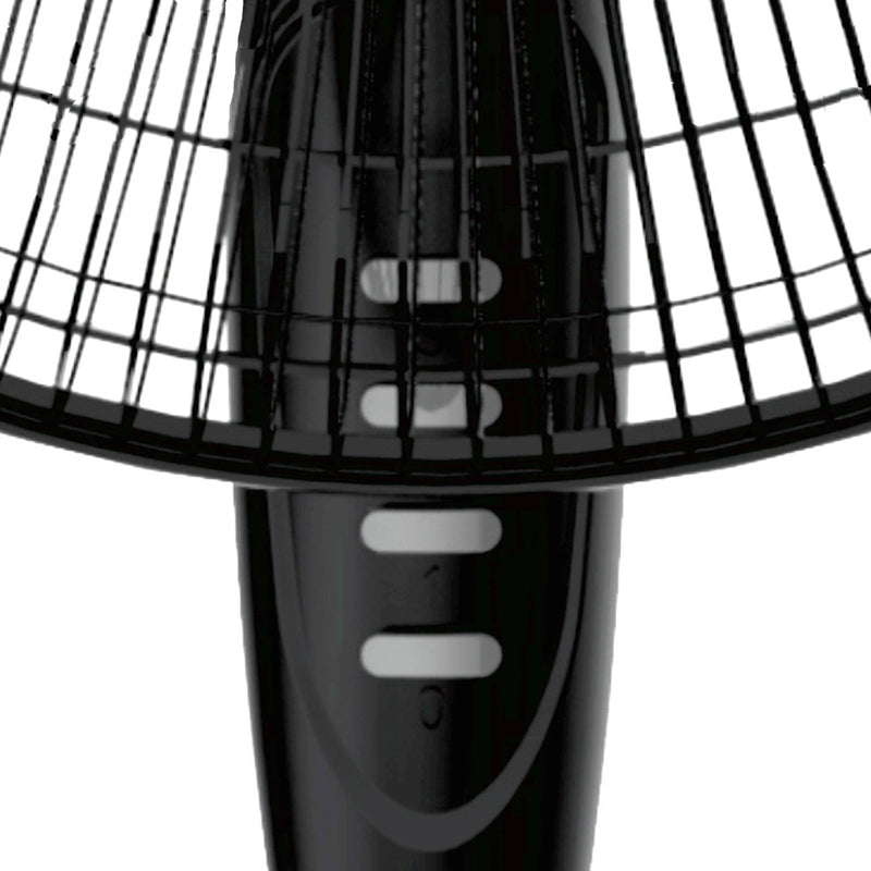 Optimus 21 Inch 3 Speed Adjustable Height Oscillating Pedestal Floor Fan, Black