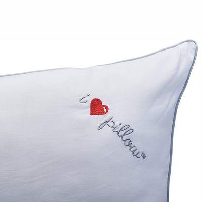 I Love Pillow Cotton Sleeping Cooling Cumulus Pillow, Queen Size, White (4 Pack)